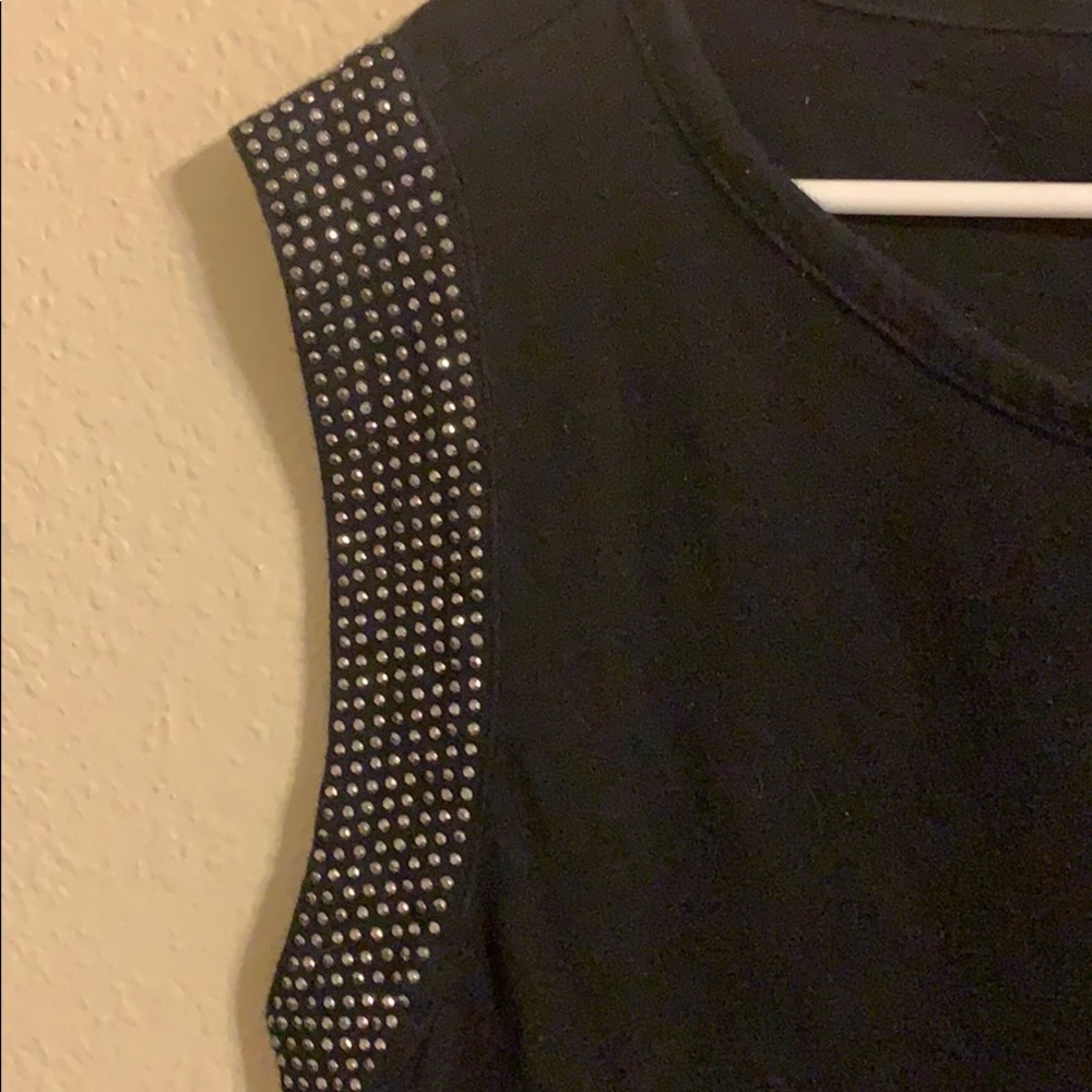 Michael Kors black sleeveless top large - Picture 2 of 4